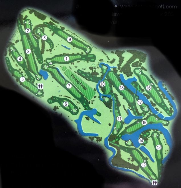 Course Layout TS&M Woodlawn Golf Club
